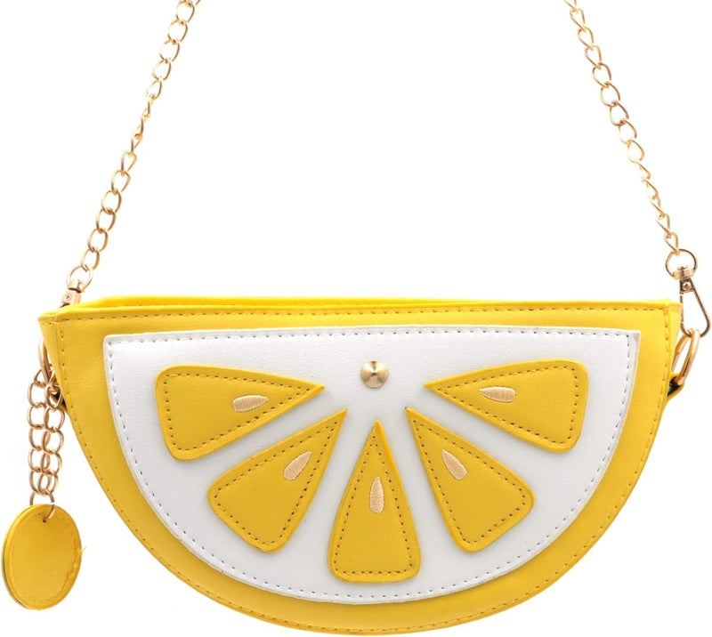 QiMing Orange CrossBody Purse Bag,PU Phone Shoulder Wallet for Women Girl - Image 5